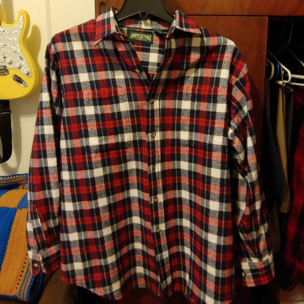 American Eagle heavy flannel overshirt